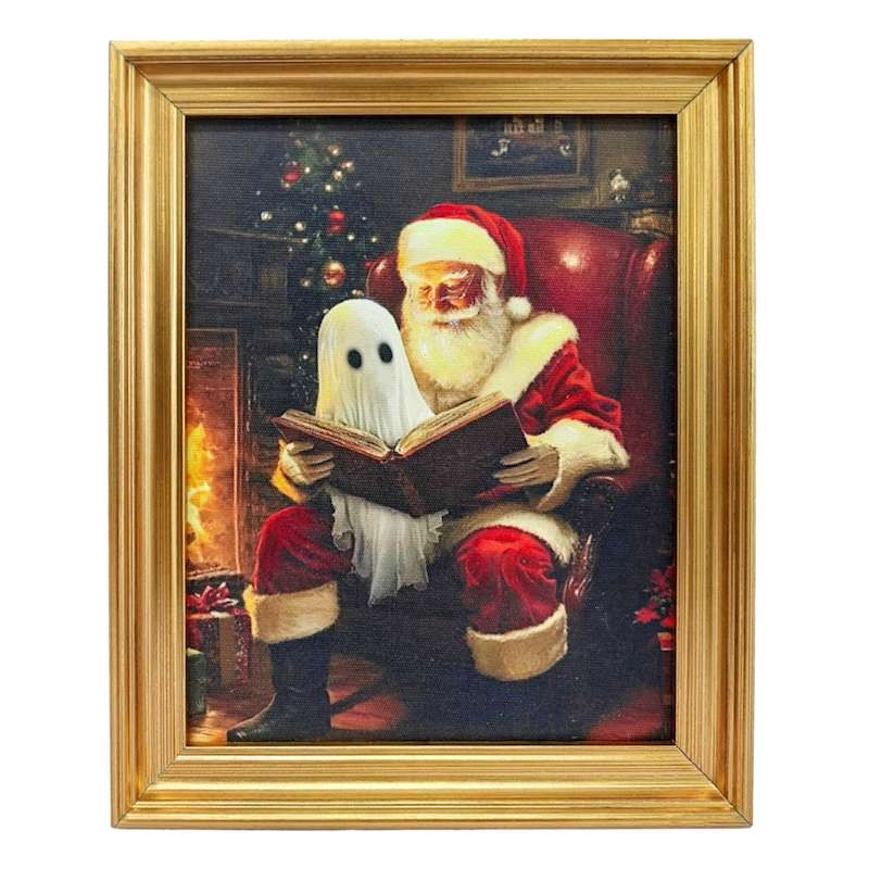 Santa & Ghost Wall Art, 8x10 | At Home