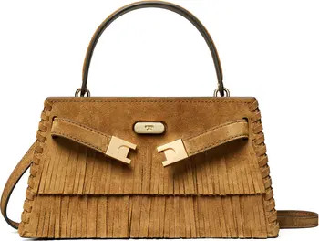 Petite Lee Radziwill Suede Fringe Double Bag | Nordstrom