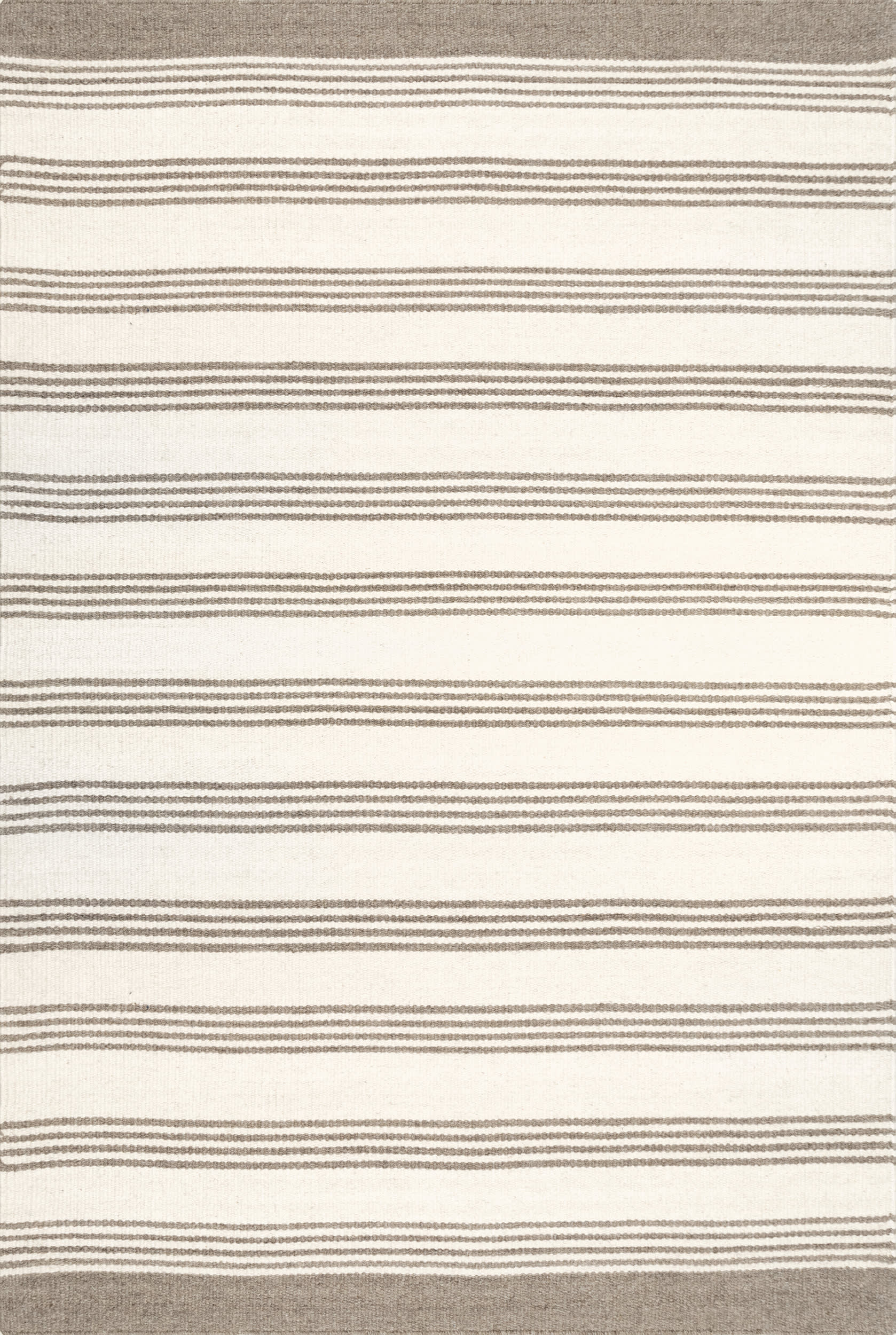 Sage Striped Wool-Blend Rug | Rugs USA