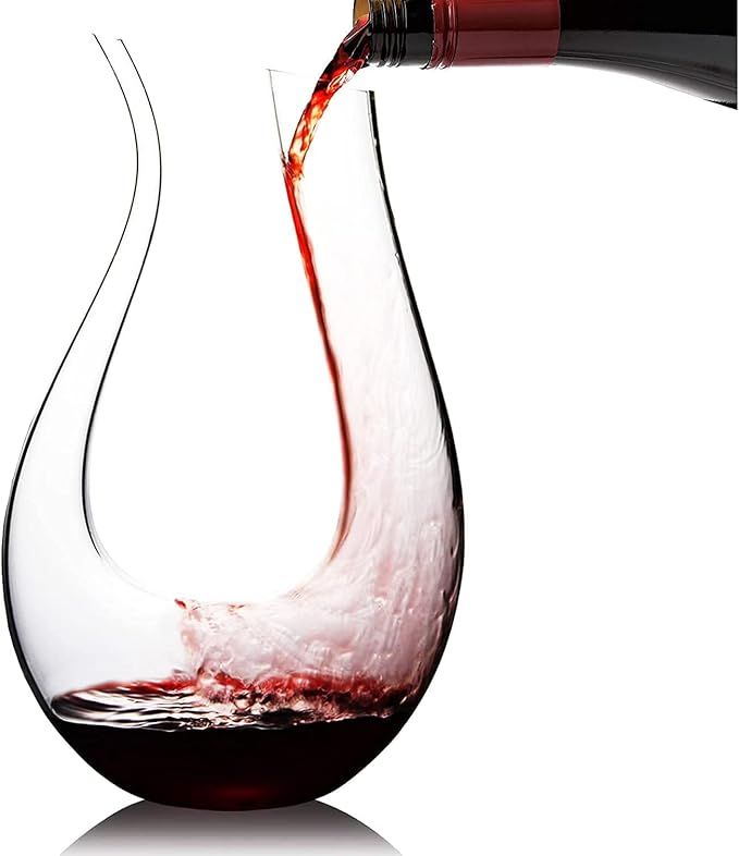 WBSEos Wine Decanter with Aerator,Crystal Glass Wine Carafe and Purifier for Home Bar 1.5L Lead-f... | Amazon (US)