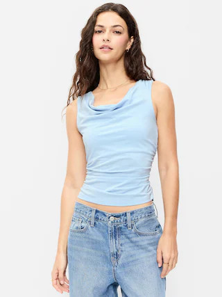 Asymmetrical Side-Cinch Tank Top | Old Navy (US)