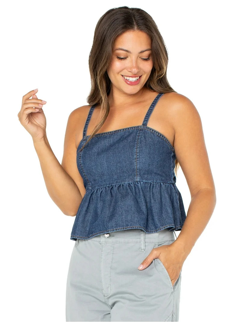 Celebrity Pink Juniors Sleeveless Peplum Top | Walmart (US)