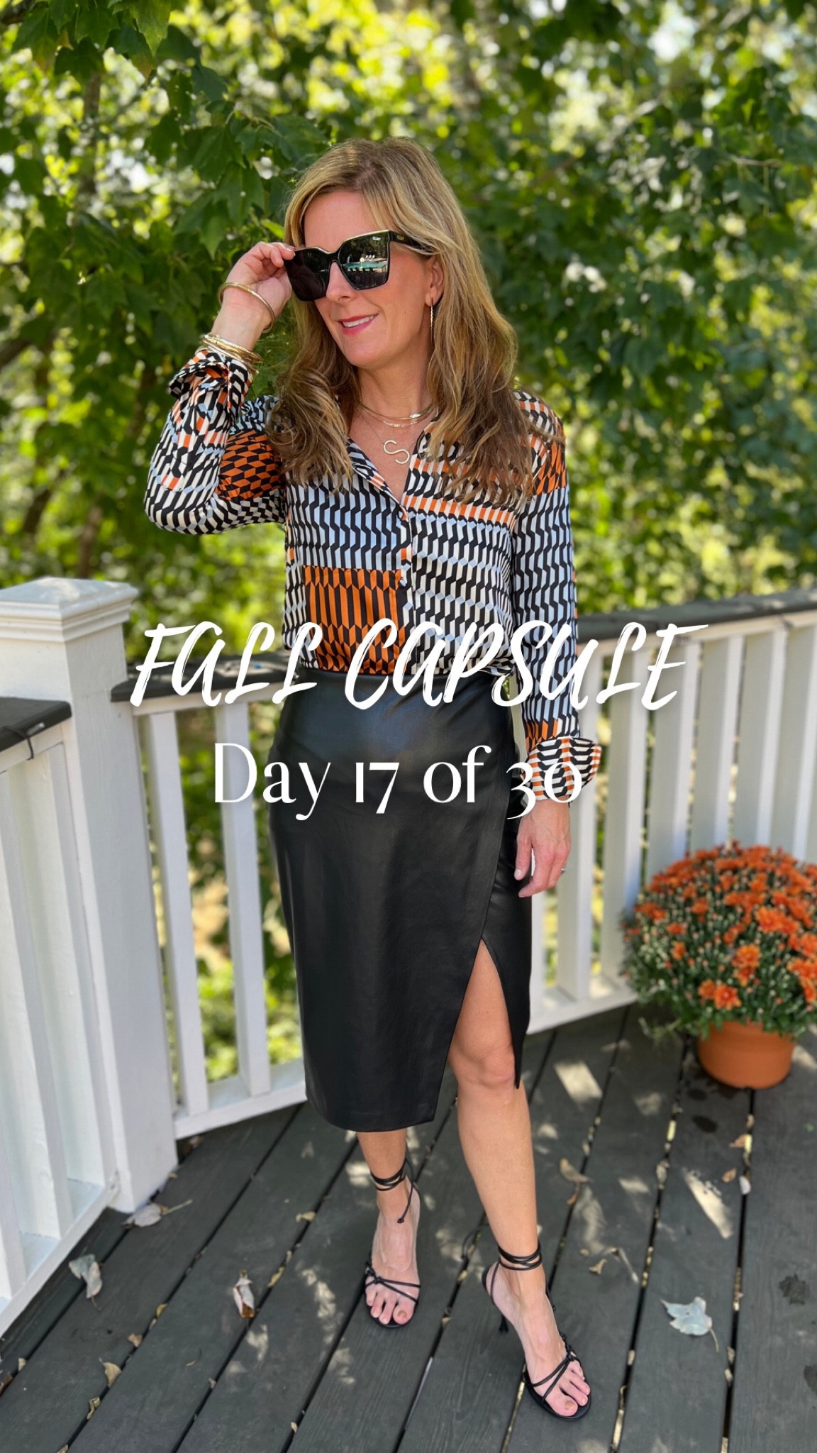 🍂Fall Capsule Styled Looks

DAY 17…. Oh yes 🖤🤍🧡💙

Printed Blouse + Midi Skirt + Dressy Sandals

#LTKSeasonal #LTKunder100 #LTKworkwear