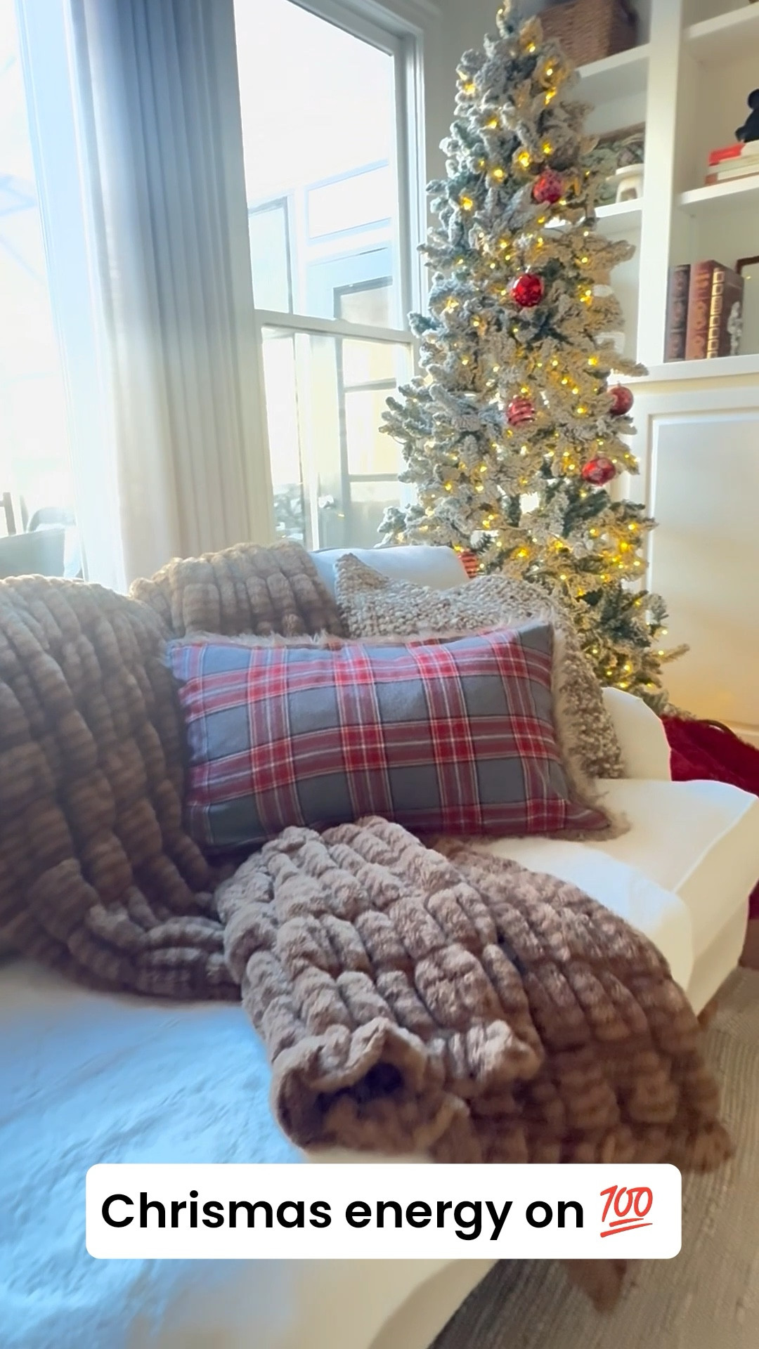 ….the days after Thanksgiving when you pull out all the boxes and reunite with your favorite decor. ♥️💚 It’s all in the details. The pillows, the blankets, the lights on the tree - all scream cozy, and time to shut in with the family for the holiday season. 

♥️Pottery Barn switches out their patterns and colors, so if the exact one is not available, we have linked similar pillow covers to the ones in the video. The fur backed pillows 😍 Happy decorating! 

#LTKHoliday #LTKHome