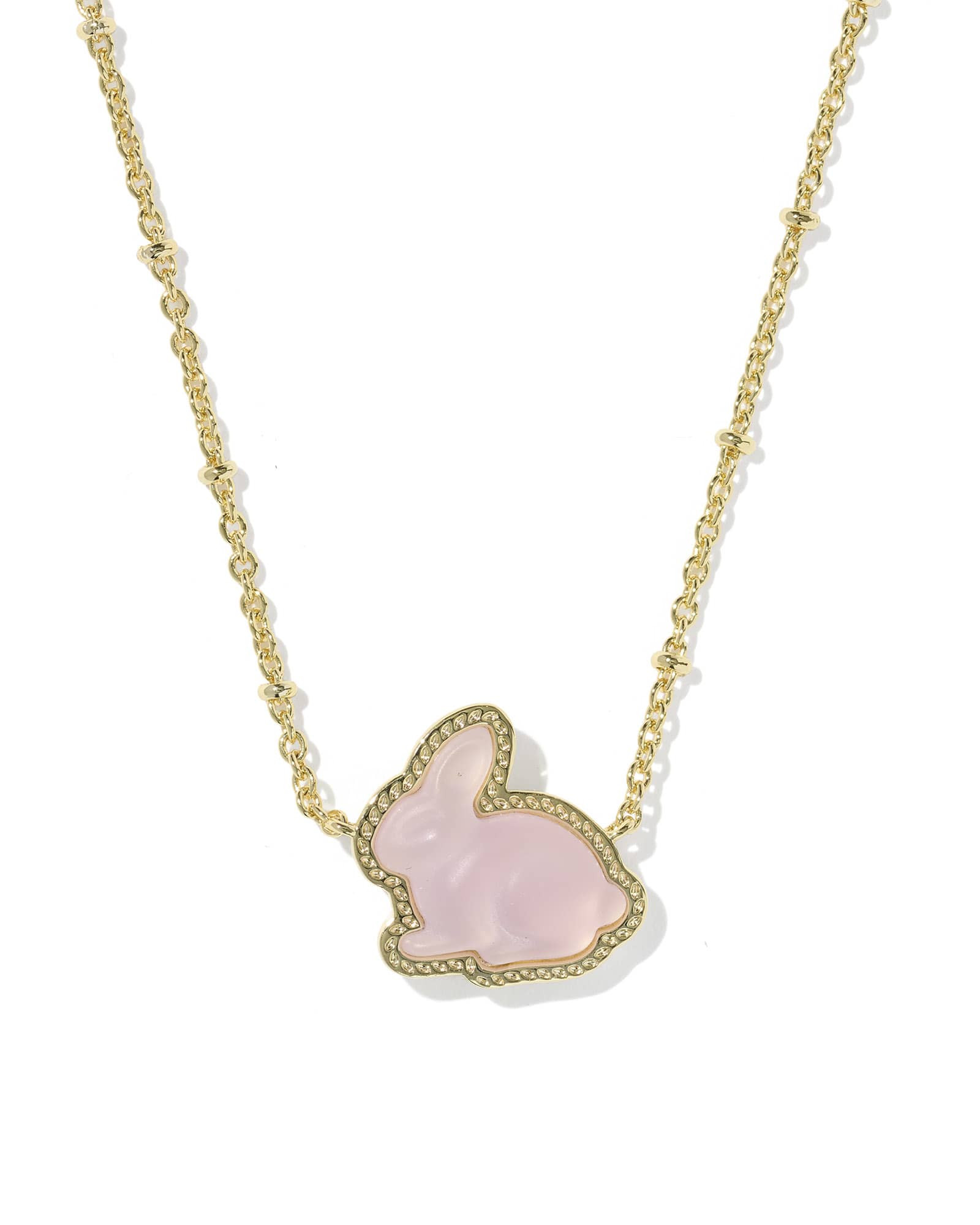 Kendra Scott Bunny Gold Short Pendant Necklace | Dichroic Glass | Kendra Scott