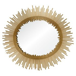 Renwil Morris Decorative Mirror in Gold Leaf | Cymax