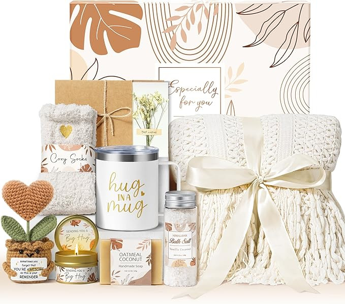 Self Care Gifts Get Well Soon Gift Baskets for Women, Birthday Gifts for Women Care Package, Uniq... | Amazon (US)