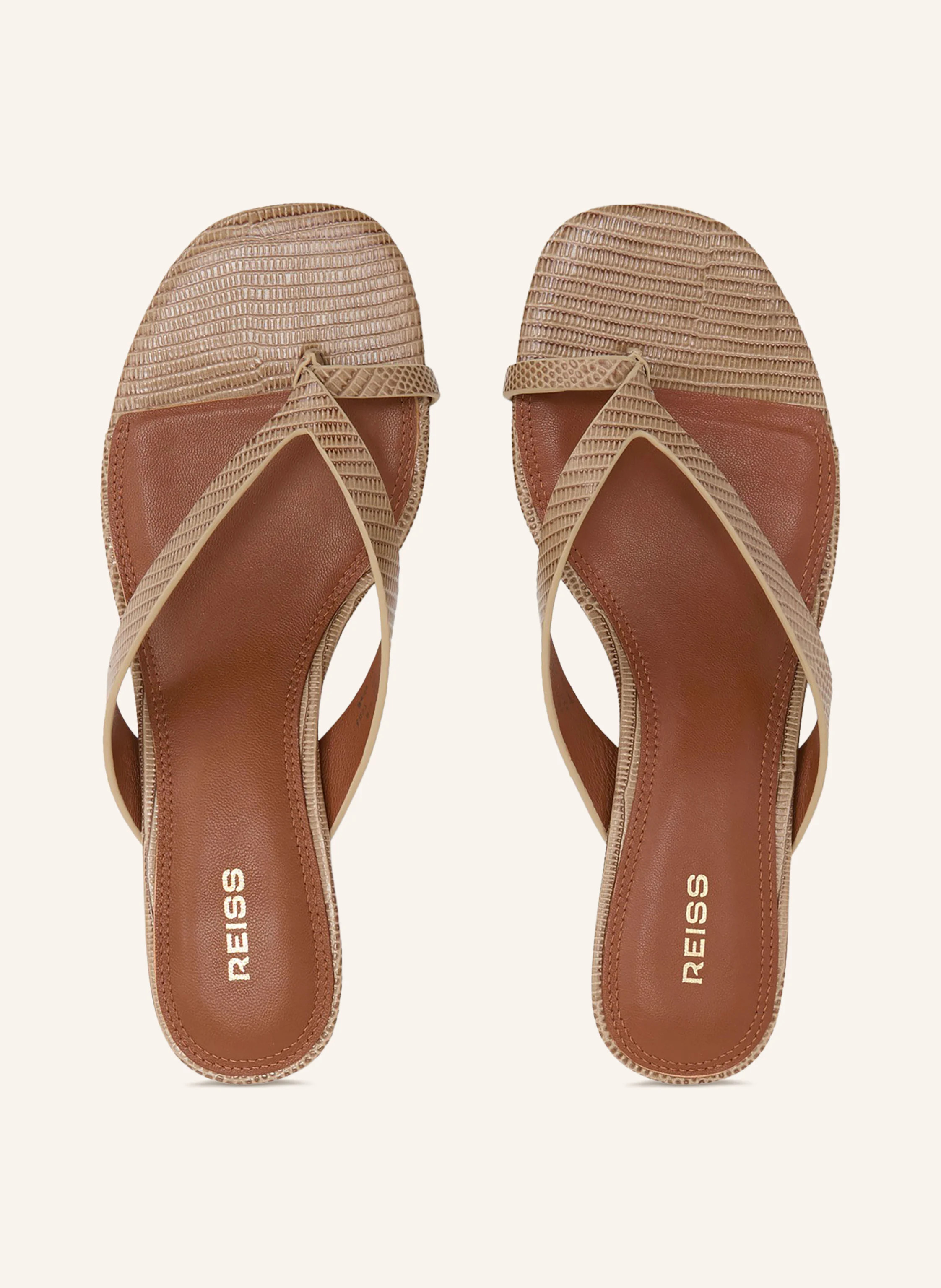 REISS Zehentrenner MIA in beige / braun | Breuninger (DACH)