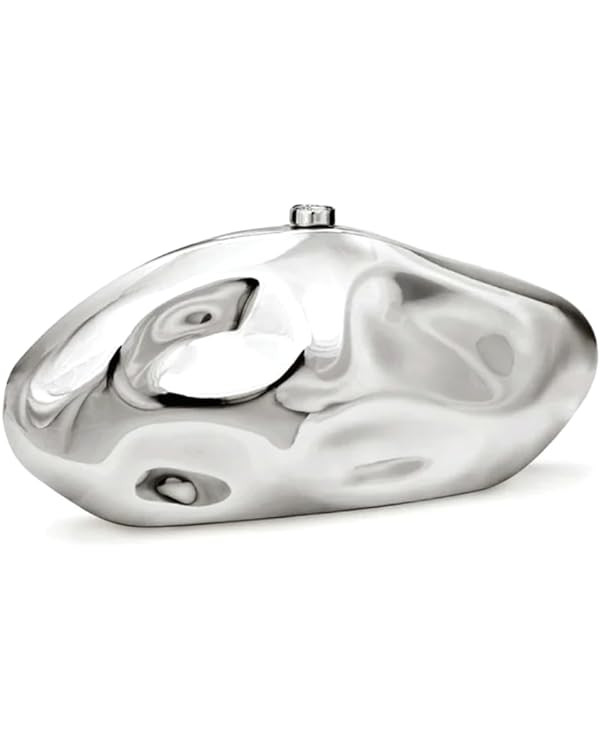 Acrylic Evening Clutch Purse for Women Metallic Lattice Pattern Bag Unique Geometric Handbag for ... | Amazon (US)