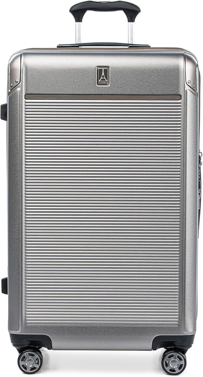 Travelpro Platinum Elite Hardside Expandable Checked Luggage, 8 Wheel Spinner, TSA Lock, Hard She... | Amazon (US)