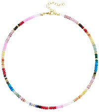 KELORIS PATH Beaded Necklace for Women, Colorful Gemstone Choker for Summer | Amazon (US)