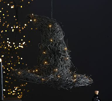 Lit Hanging Witches Hat | Pottery Barn (US)