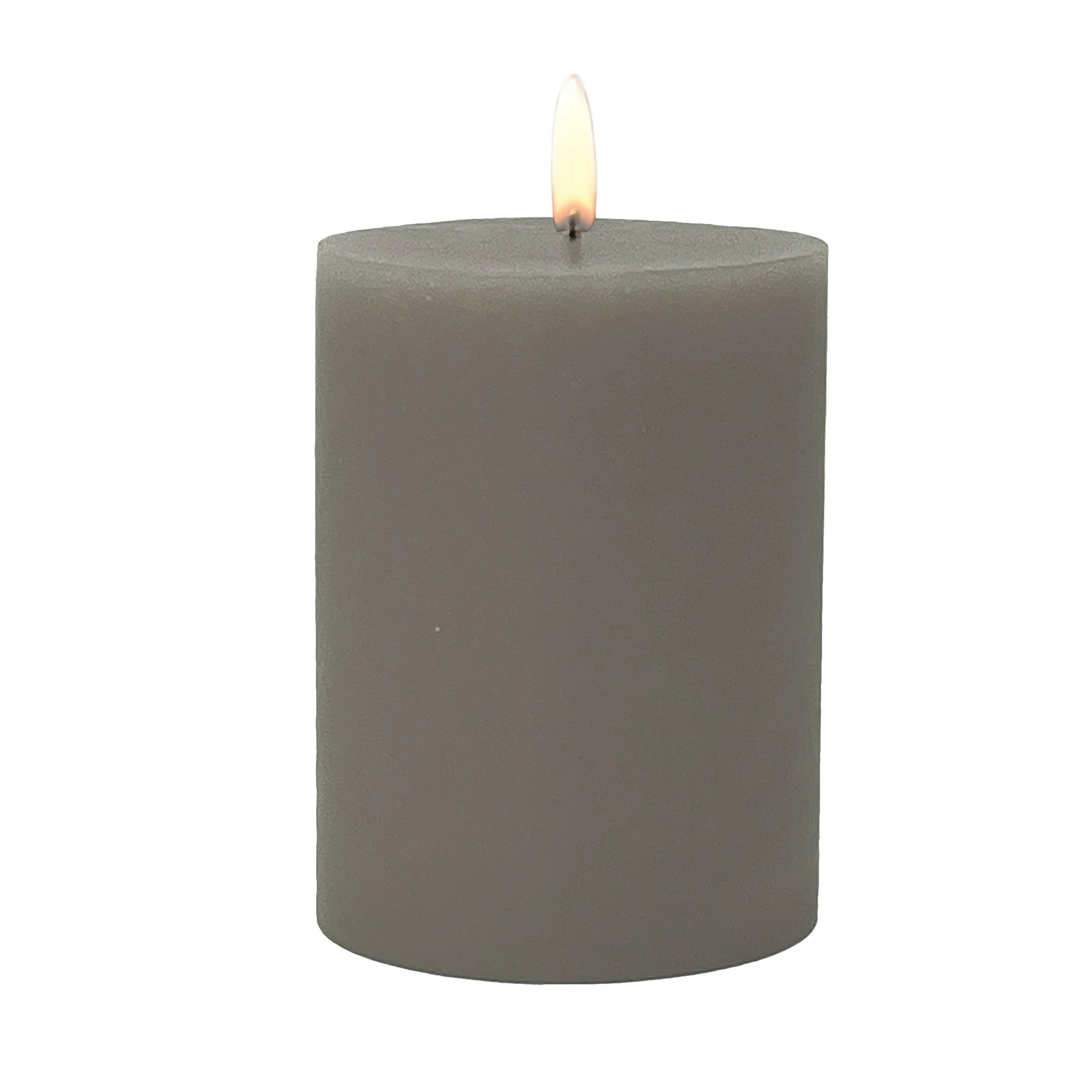 Mainstays Single Wick 3" x 4" Pillar Candle, Unscented, Taupe | Walmart (US)