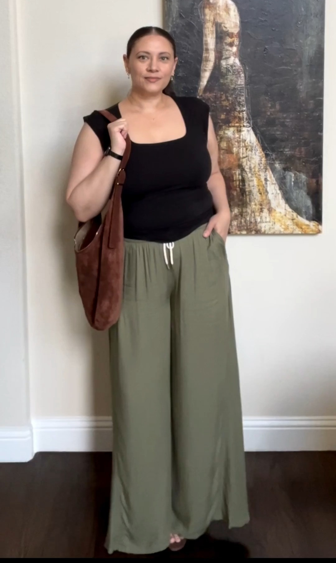 These super wide-leg pants are so cute and breezy cool. Sz large. 

 #LTKootd #LTKSeasonal #LTKMidsize