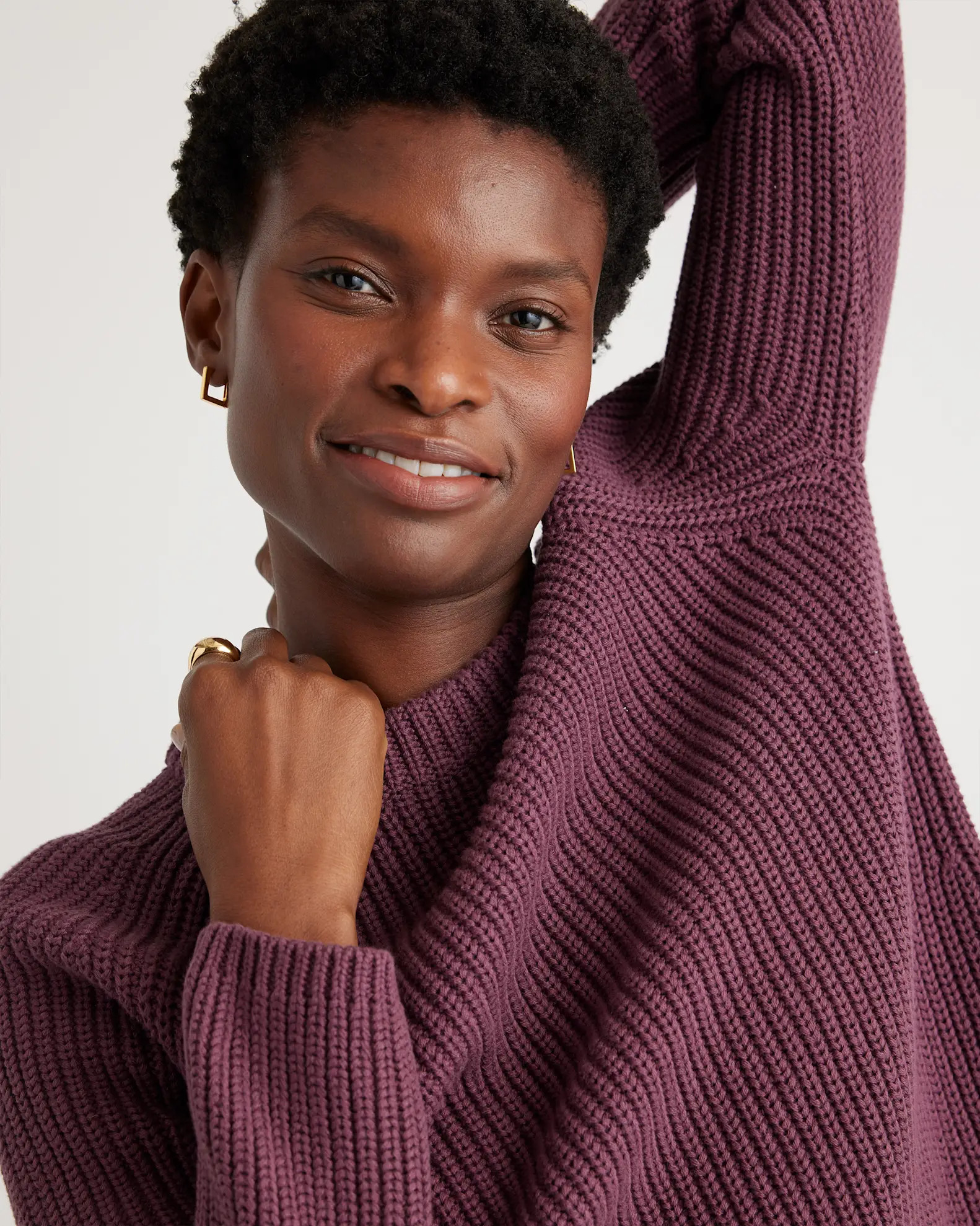 100% Organic Cotton Fisherman Crew Sweater | Quince