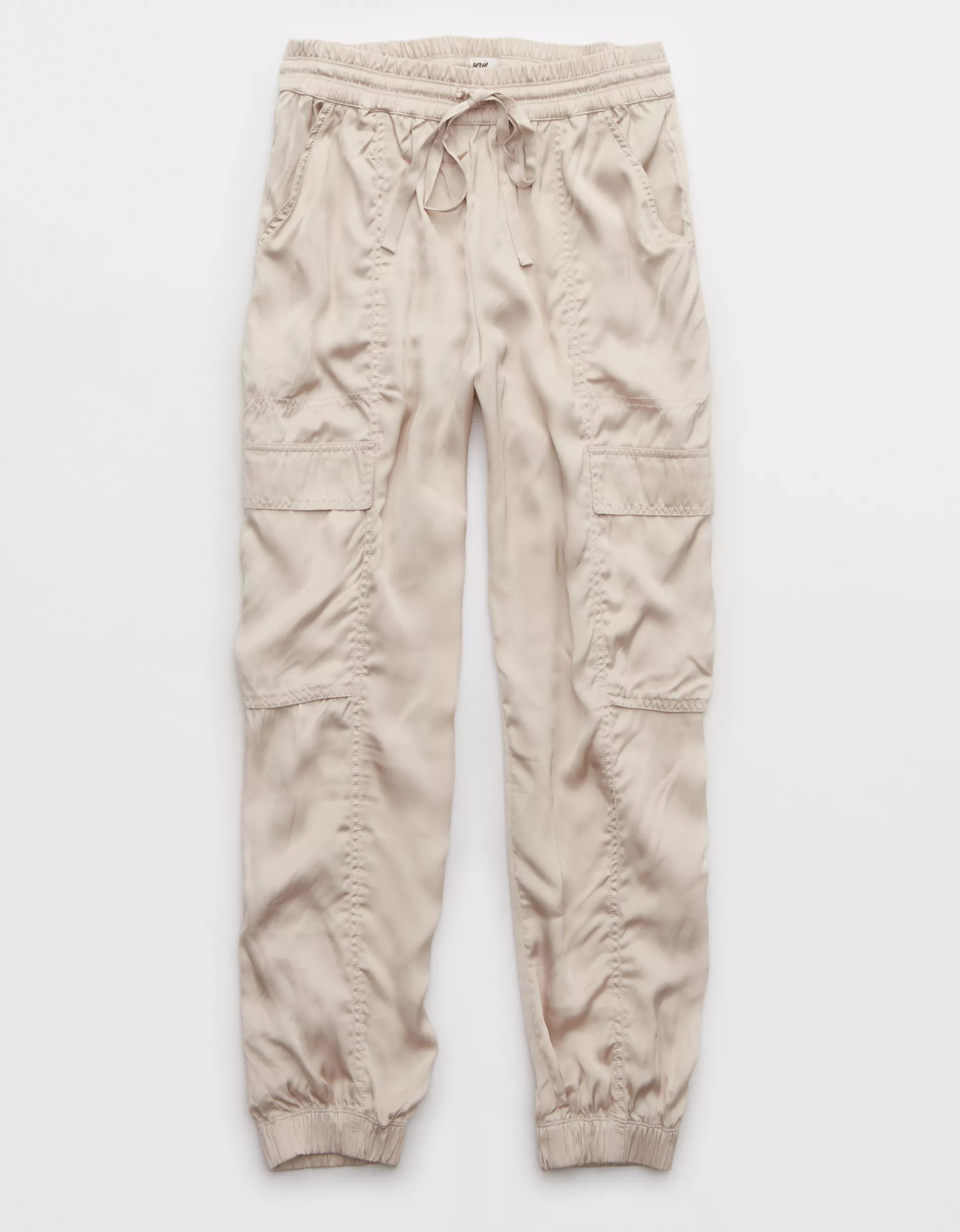 Aerie Satin Cargo Jogger | Aerie
