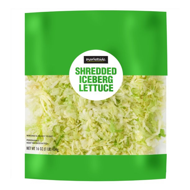 Marketside Fresh Shredded Iceberg Lettuce, 16 oz Bag, Fresh | Walmart (US)