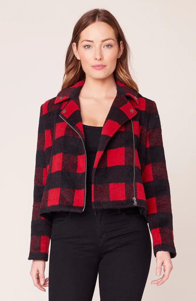 Bell Behaved Plaid Moto Jacket | BB DAKOTA