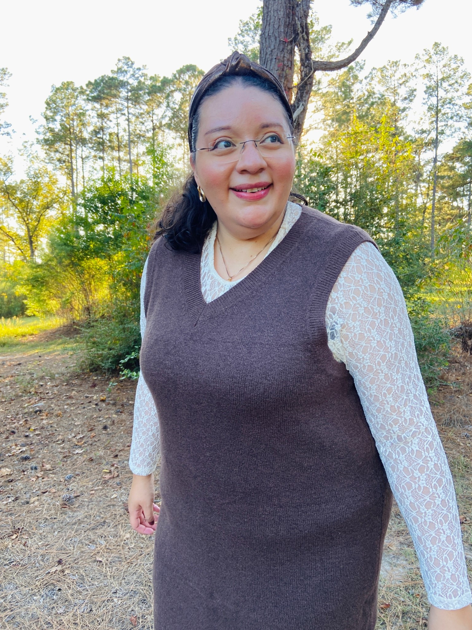 Lace top, sweater dress, the perfect combo for fall 🍁 

#LTKPlusSize #LTKSaleAlert #LTKSeasonal