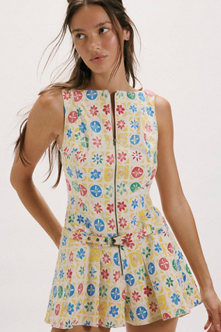 Dune Dancer Printed Romper | Free People (Global - UK&FR Excluded)