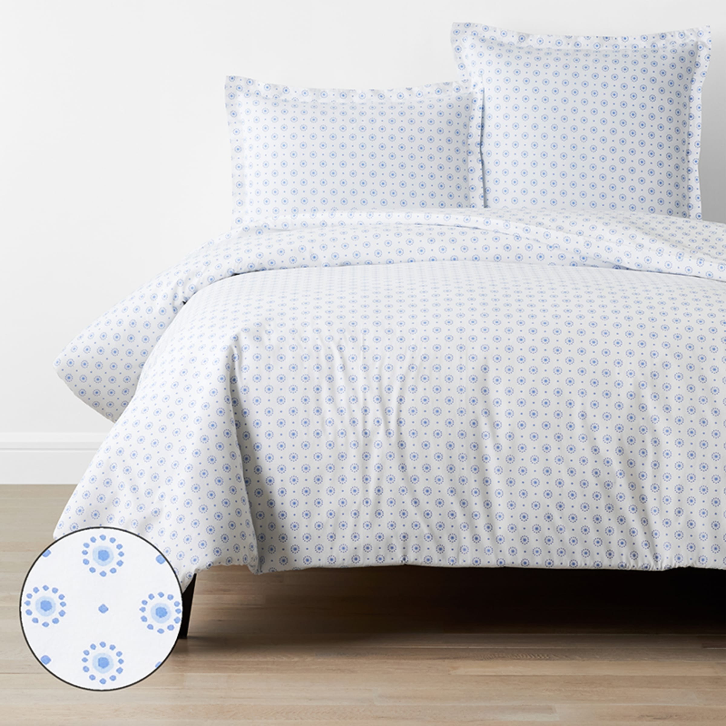 Company Organic Cotton™ Myla Garment Washed Percale Duvet Cover | The Company Store