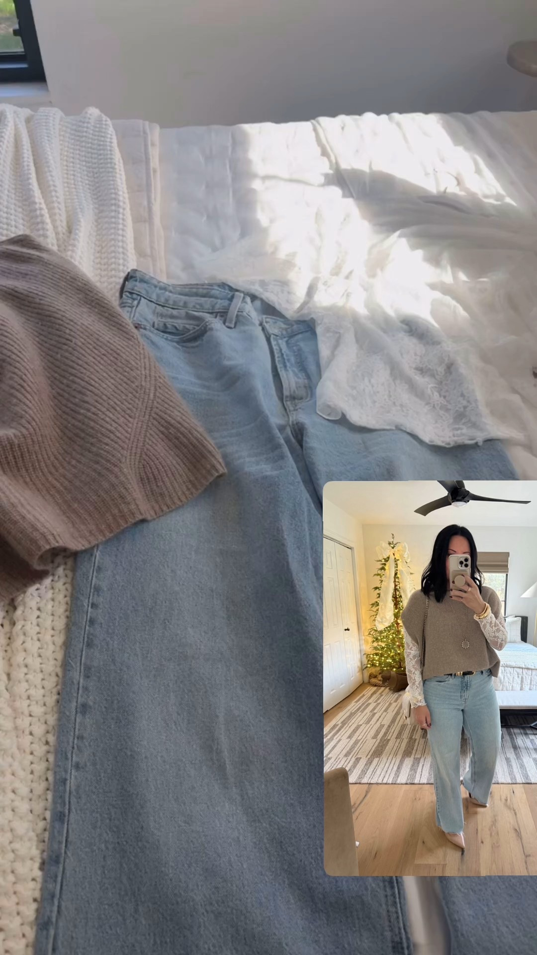 Sweater size medium, lace top size large, belt size medium (it runs big), jeans size 10, shoes size 40.5 (I’m a size 9.5/10) but I wish I would have bought a 41. 



#LTKOver40 #LTKMidsize #LTKWorkwear