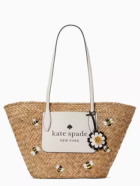 honey bee straw tote bag | Kate Spade Outlet