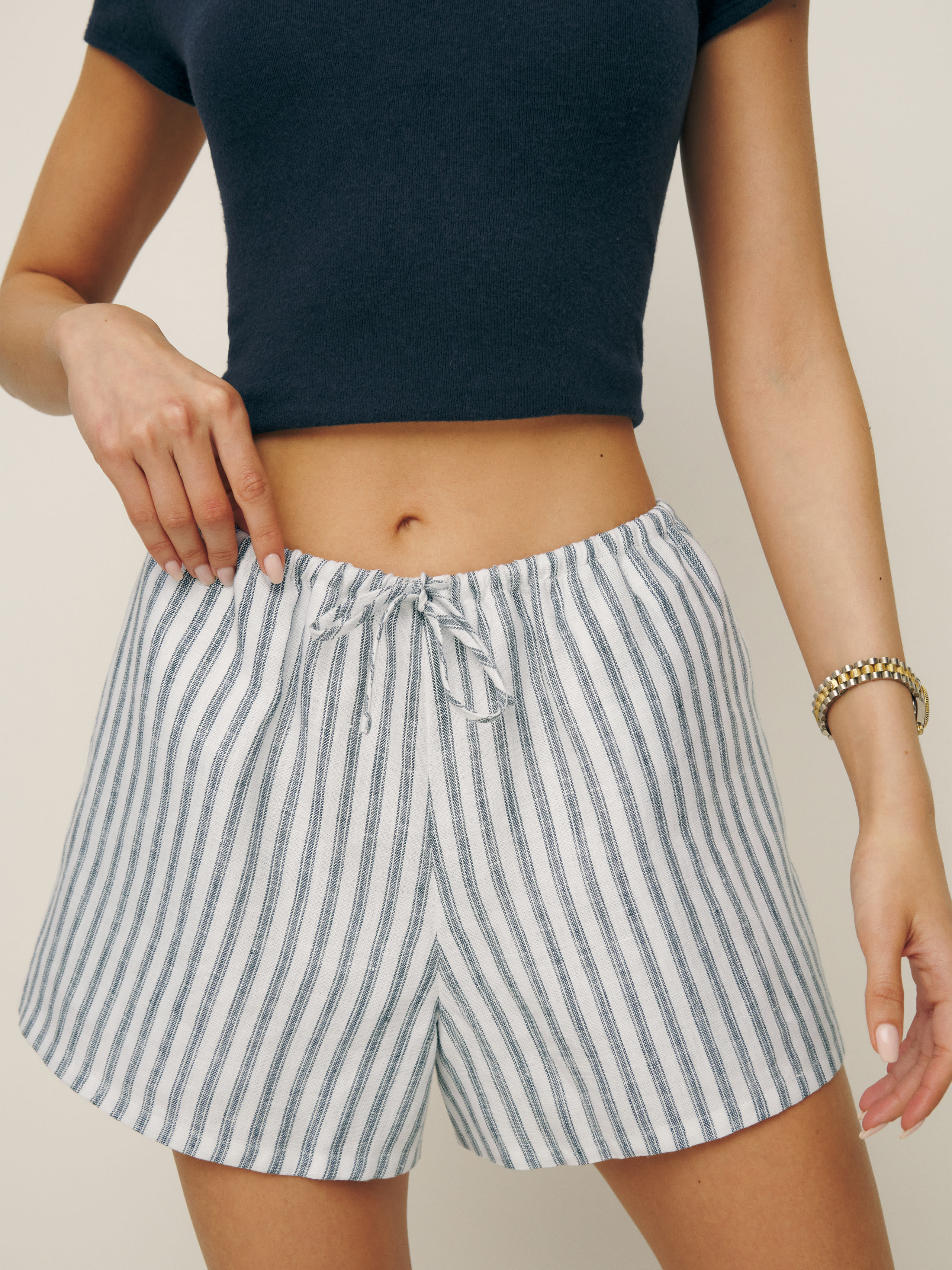 Zoey Linen Short | Reformation (Global)