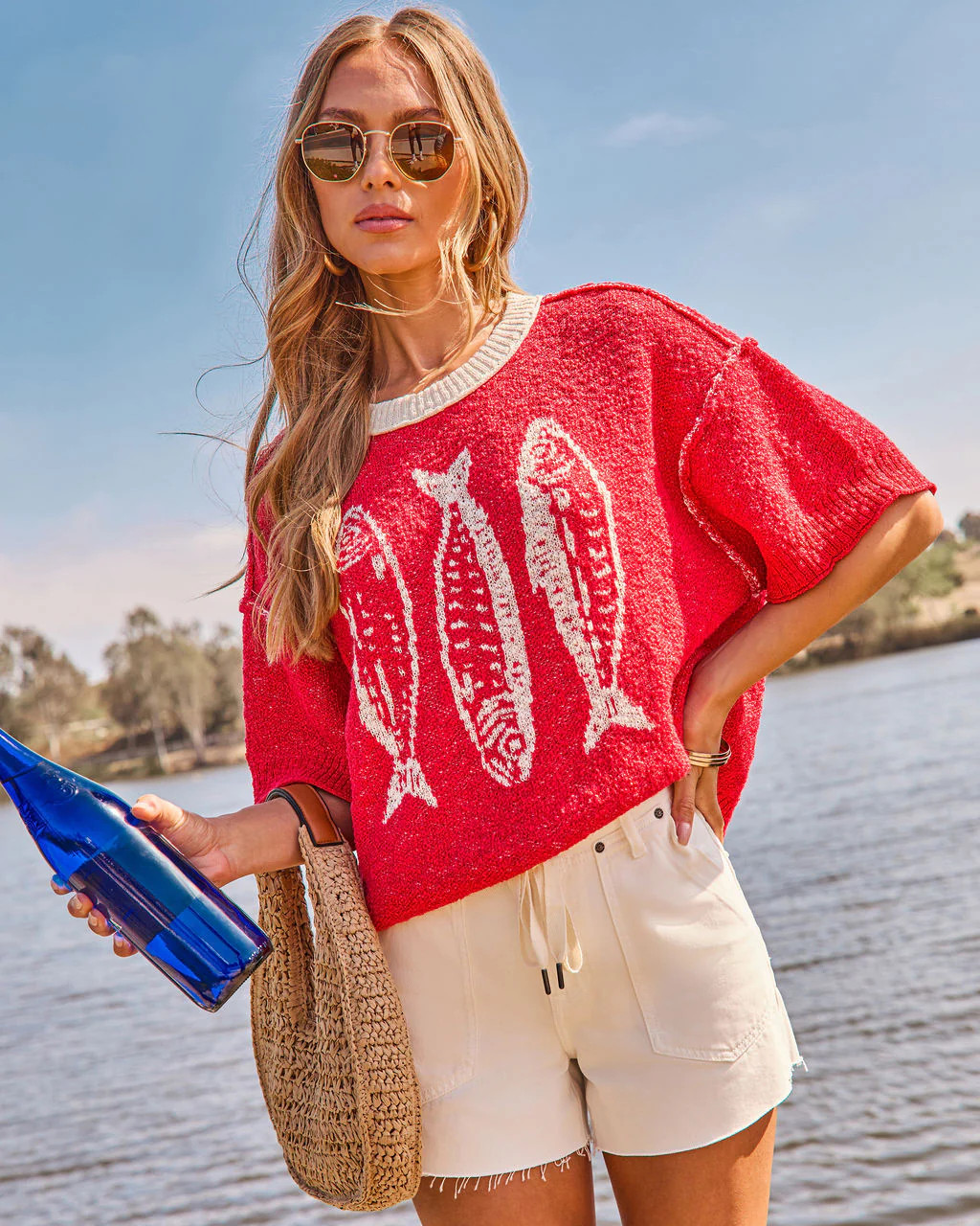 Good Catch Novelty Sardine Print Sweater | VICI