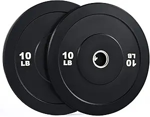 ZELUS Weight Plate Set, Twin 2" Bumper Plates for Strength and Training Fitness, Olympic Weight S... | Amazon (US)