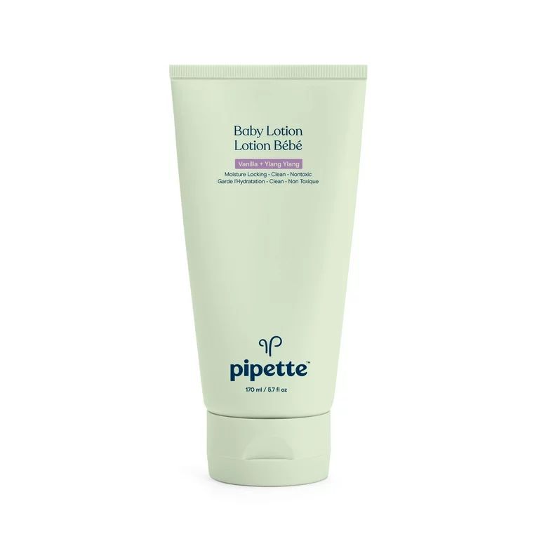 Pipette Hydrating Baby Lotion, Safe for Sensitive skin, Vanilla + Ylang Ylang, 5.7 fl oz | Walmart (US)