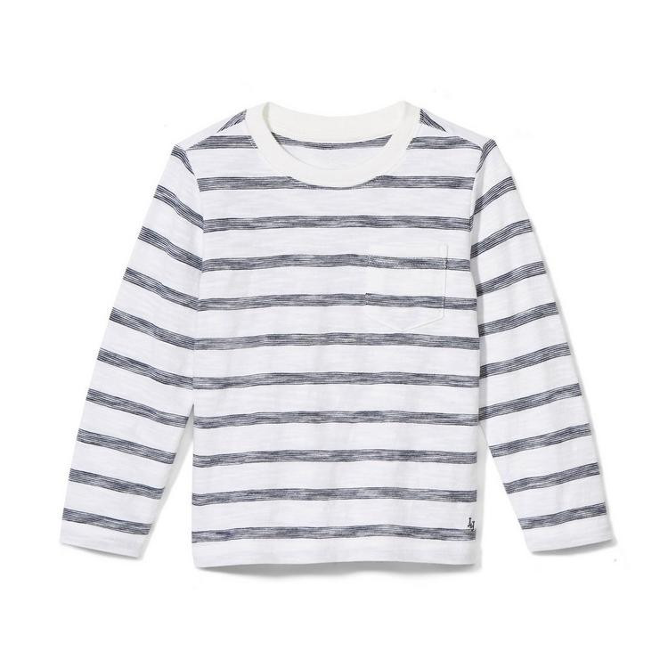 Long Sleeve Striped Slub Pocket Tee | Janie and Jack