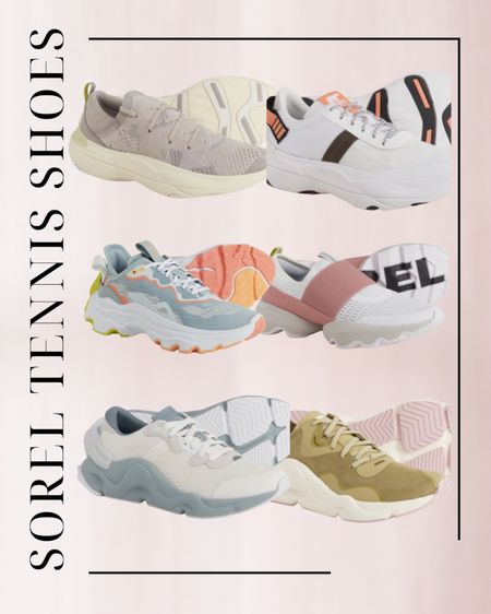 Sorel tennis shoes, sneakers, running shoes, laces 

#LTKunder100 #LTKSeasonal #LTKshoecrush