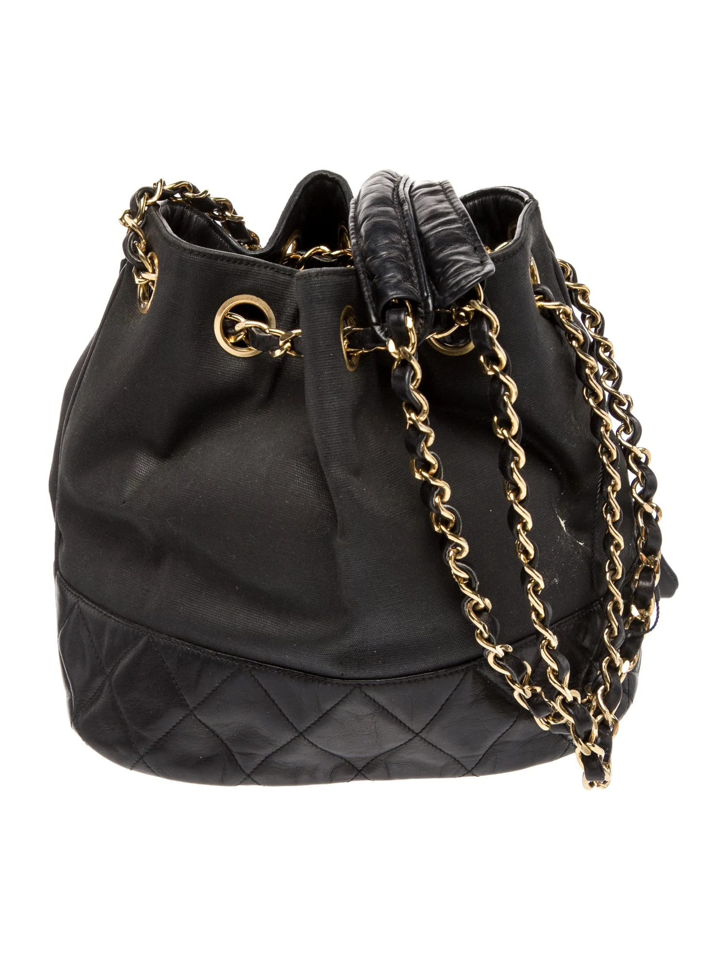 Chanel Quilted Bucket Bag - Black Bucket Bags, Handbags - CHA1373833 | The RealReal | The RealReal