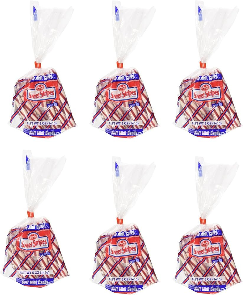 Bob's Sweet Stripes Soft Peppermint Candy (Pack of 6) | Amazon (US)