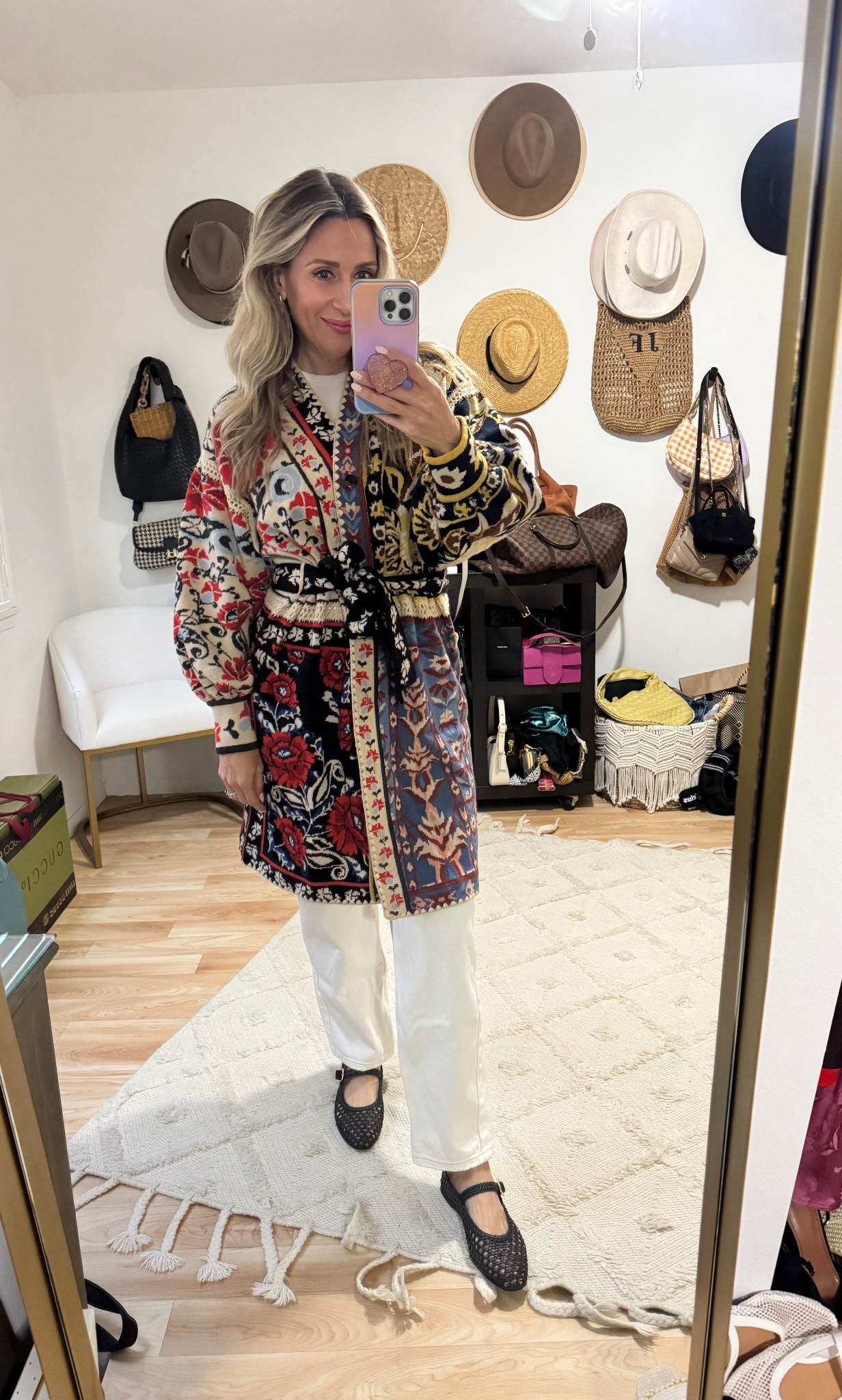 Off to look at materials for our home 🏠 remodel !!! This sweater is so warm, soft and fun! It runs large . Paired with Bayse Collin’s jeans (size down) and my favorite new Target shoes! 

#LTKWorkwear #LTKOver40 #LTKootd