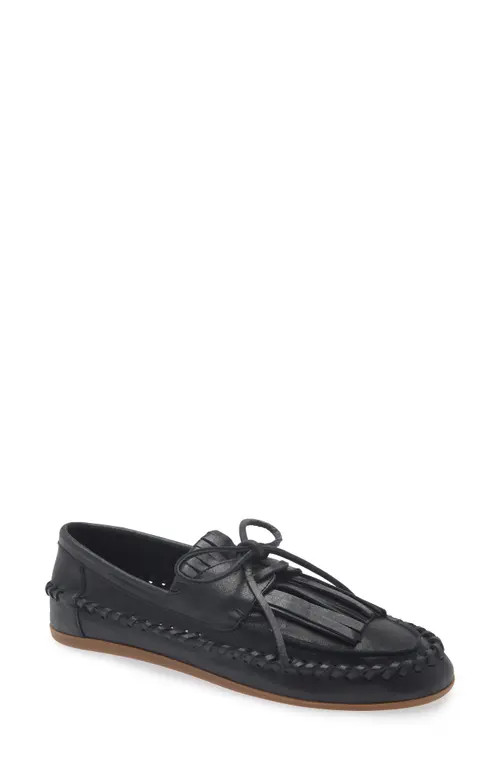 Steve Madden Samual Kiltie Loafer in Black Distressed at Nordstrom, Size 9 | Nordstrom