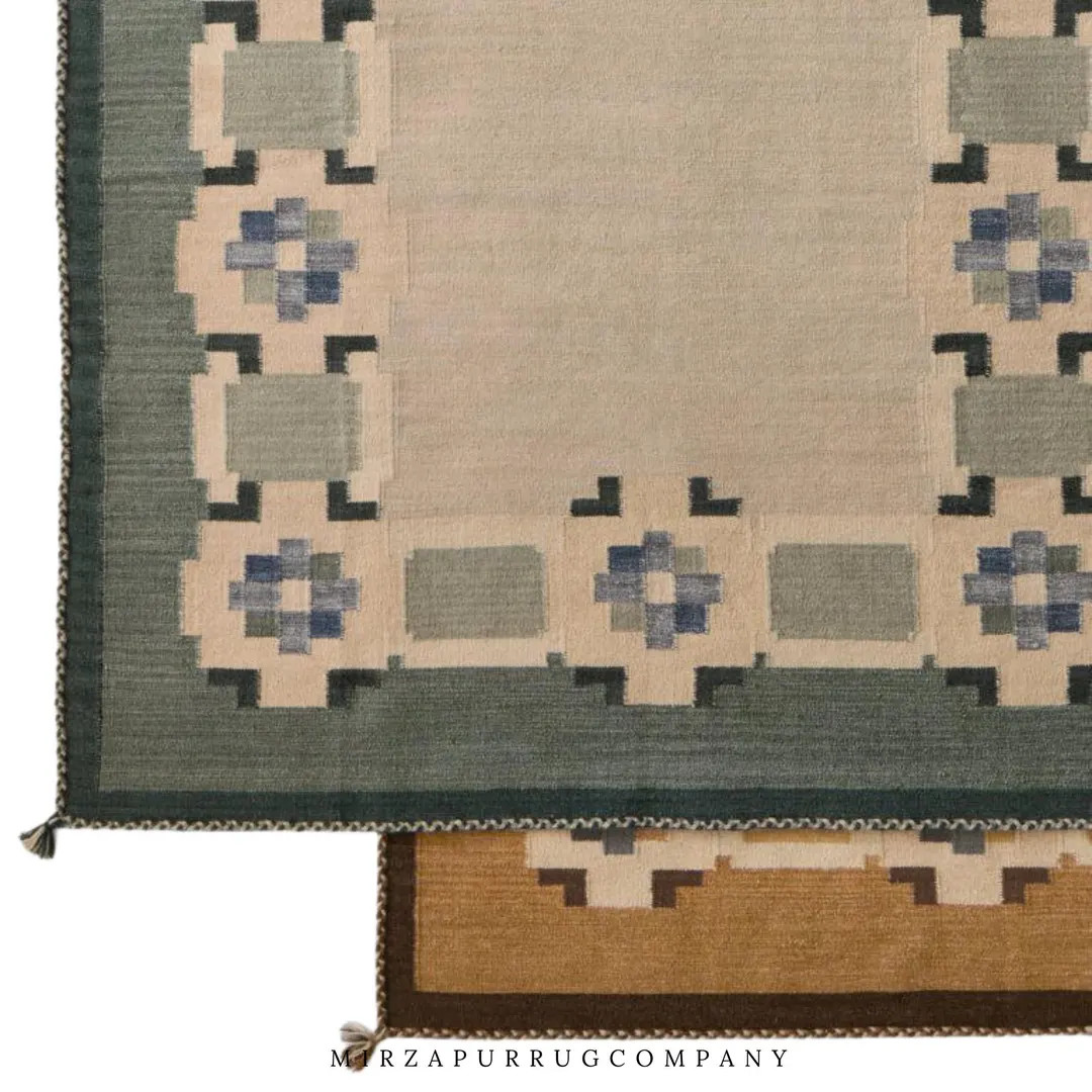 Handwoven Swedish Wool Rug | Scandinavian Decor for Living Room | Custom Sizes Available | Etsy (US)