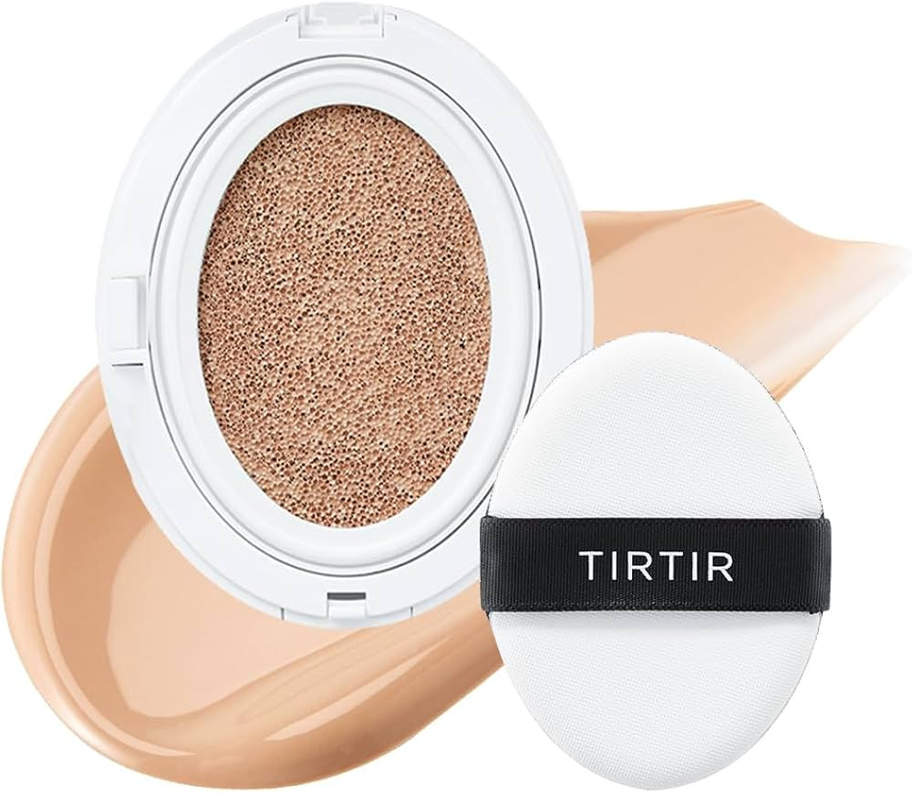 TIRTIR My Glow Cream Cushion | Natural Coverage, Hydrating, Dewy, Glow Finish, 24-Hours Long Last... | Amazon (US)