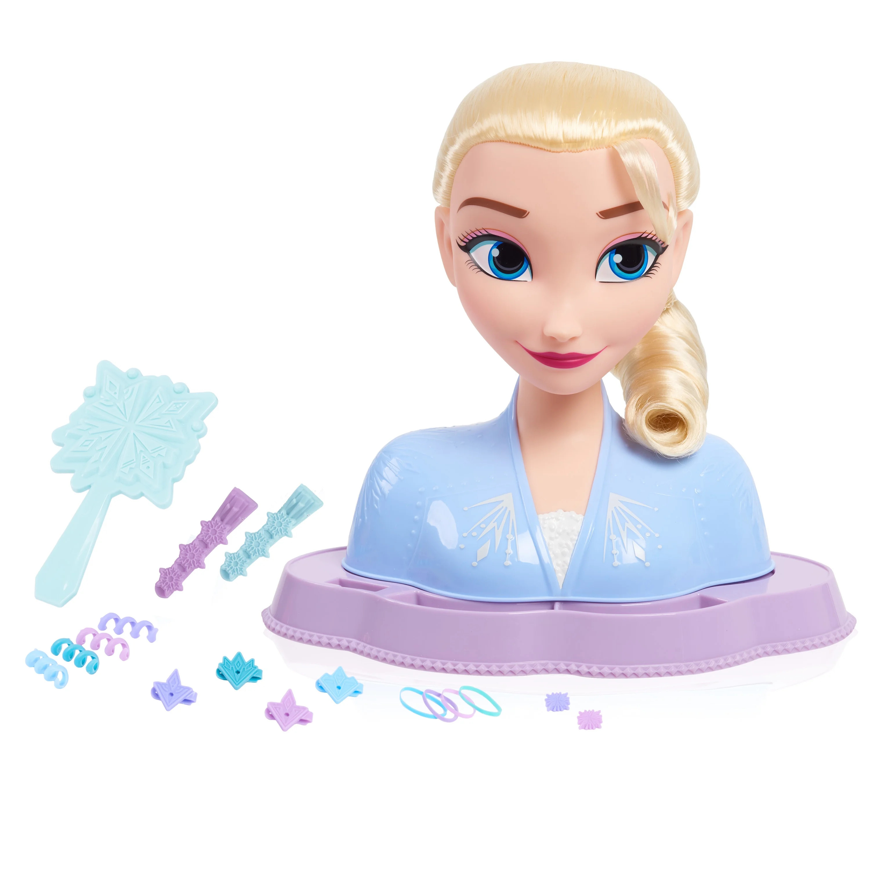 Just Play Disney Frozen 14 Piece Elsa Styling Head with Accessories for Kids, Preschool Ages 3 up | Walmart (US)