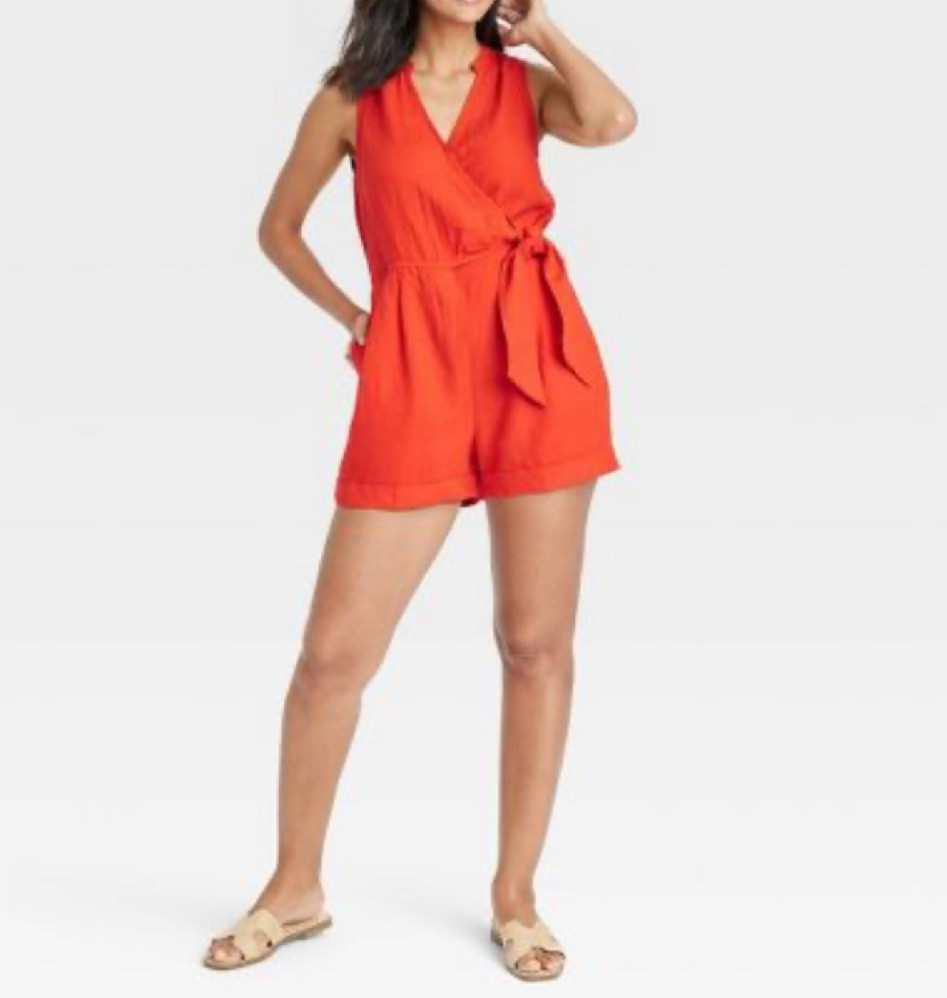 New linen romper at Target!! Target new arrivals!! 