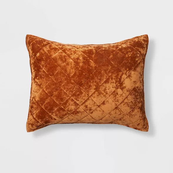 Threshold™ Velvet Diamond Stitch Sham | Target