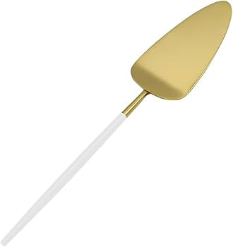 Koyal Wholesale Modern Wedding Cake Knife And Server Set - 2-Piece Gold Cake Cutter & Server With... | Amazon (US)