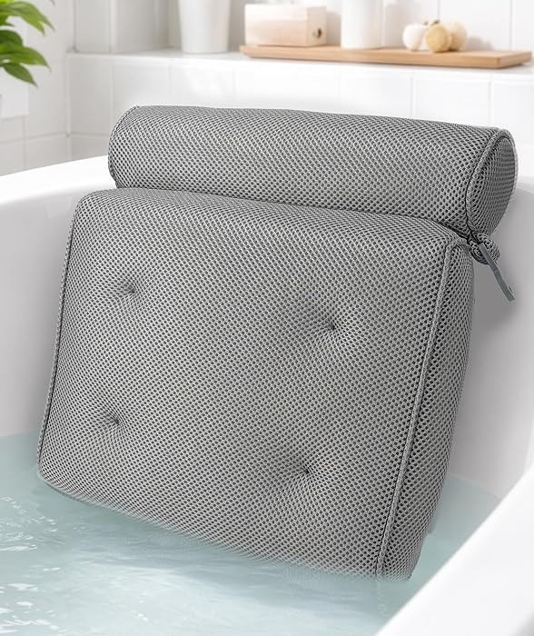 Everlasting Comfort Luxury Bath Pillows for Tub with Head and Neck Support - Non-Slip Bathtub Pil... | Amazon (US)