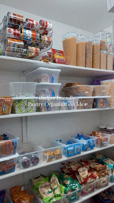 Budget friendly pantry organization idea 
#pantry #pantryorganization #organized pantry #pantryessentials #simpleorganization

#LTKfindsunder50 #LTKhome #LTKsalealert