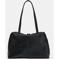 Zara - Leather Shoulder Bag - Black - One Size Only - Woman | Zara US