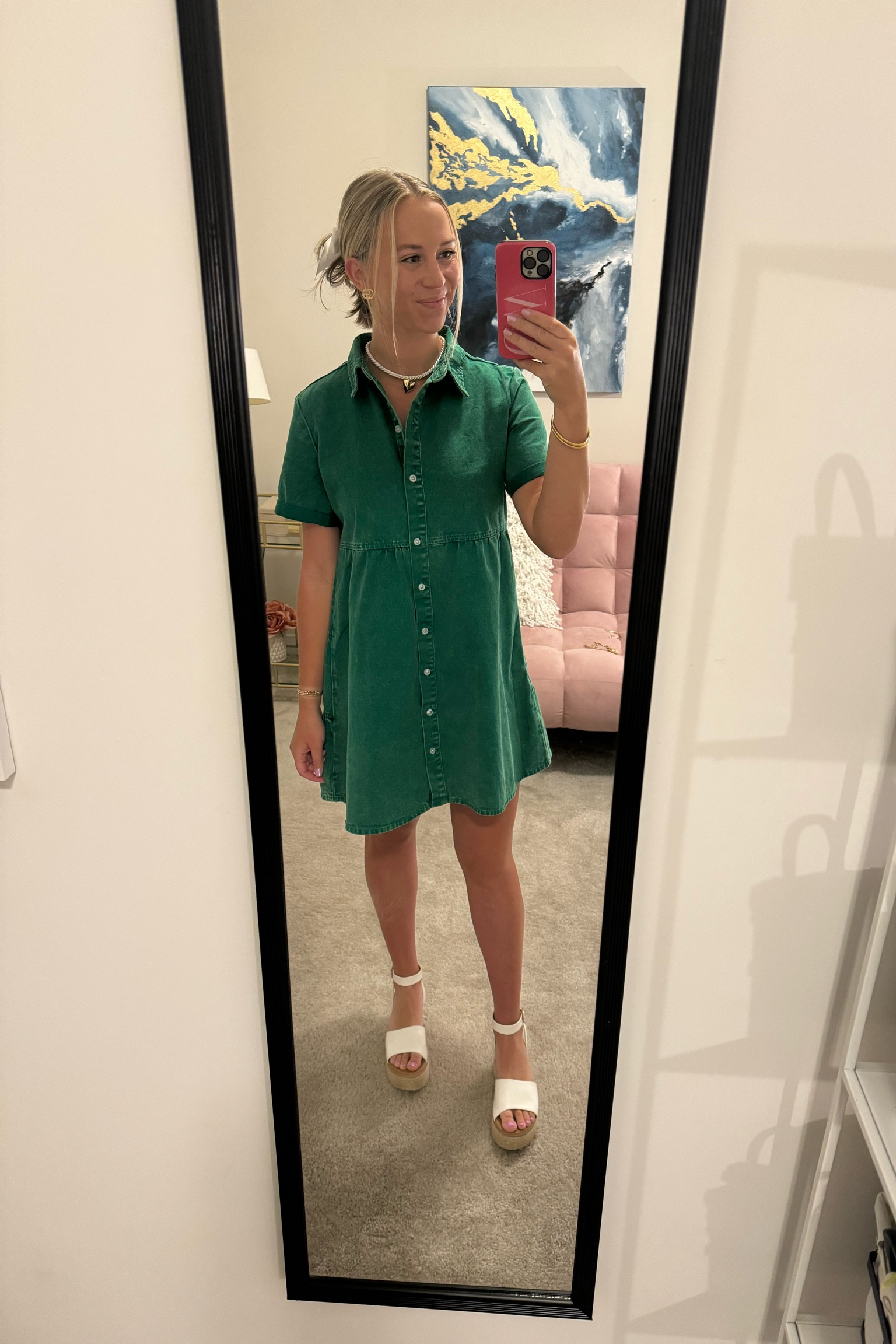 Grab this denim babydoll dress multiple colors! Easy to throw on and go and the thick material makes the quality amazing! Wearing a size small  

#amazon 

#LTKFindsUnder50 #LTKStyleTip