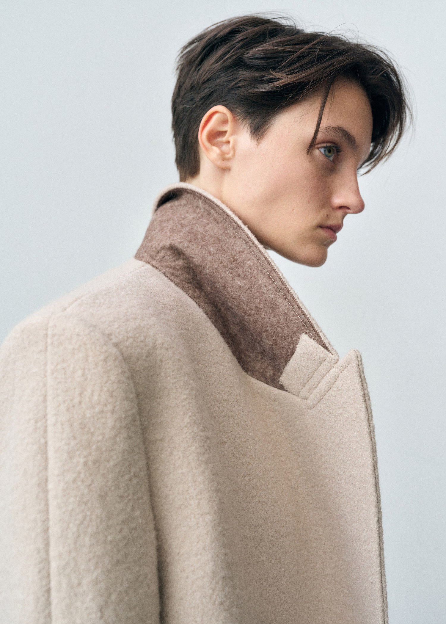 Structured virgin wool coat - Women | MANGO United Kingdom | MANGO (UK)