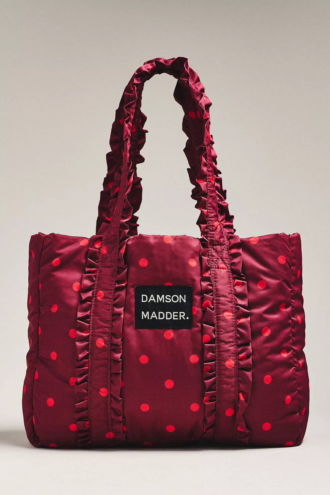 Damson Madder Polka Dot Frilled Tote Bag | Anthropologie (US)