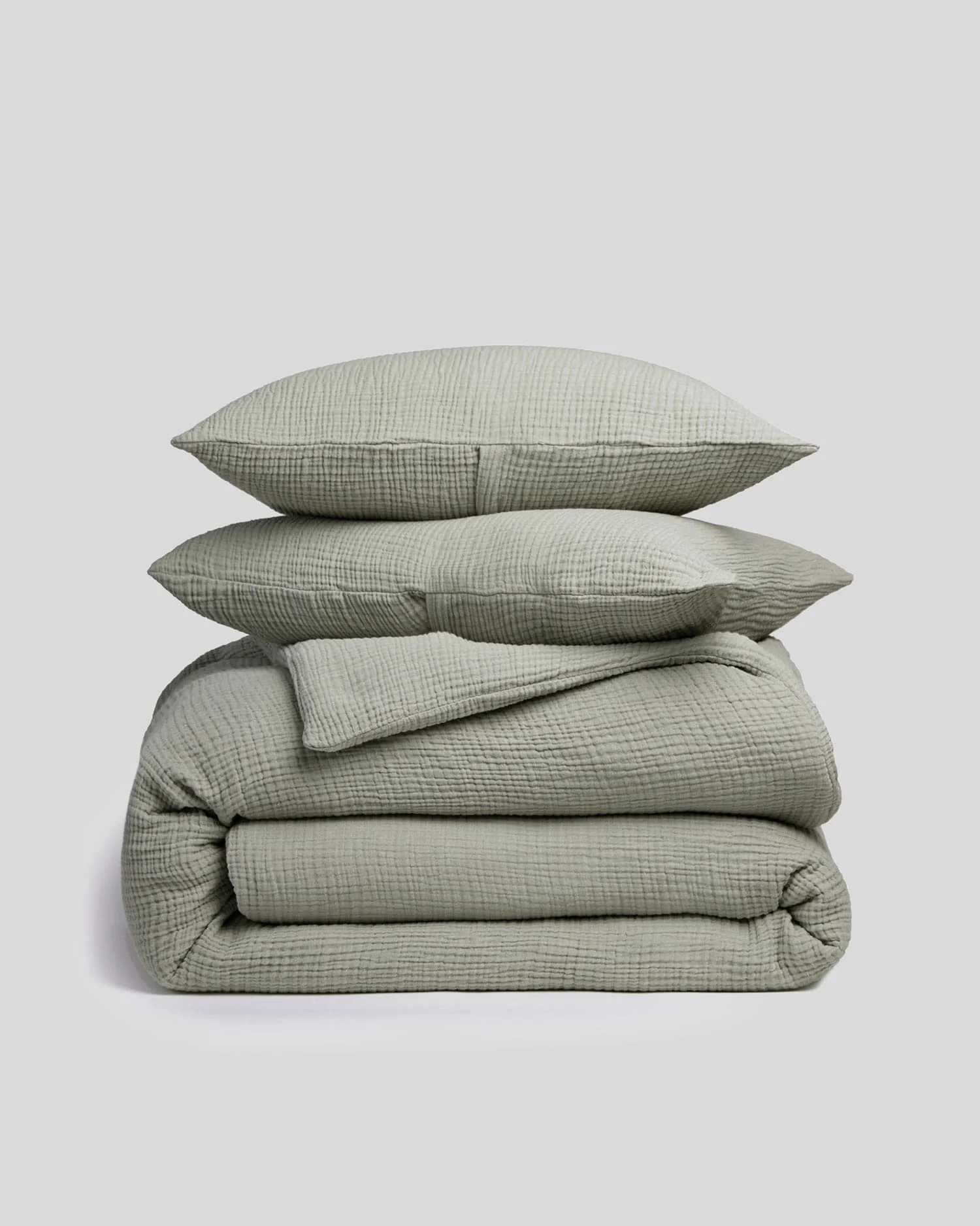 Organic Cloud Cotton Duvet Cover Set - FINAL SALE (Moss) | Parachute